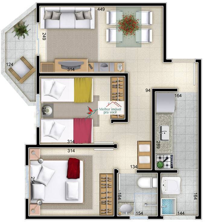 Apartamento, 2 quartos, 45 m² - Foto 53